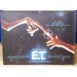 E.T. THE EXTRA-TERRESTRAL British quad movie poster, frayed at edges, 76 x 102cm, STAR TREK, CLOSE