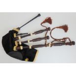 A home made set of Scottish Highland bagpipes by Tom Dingwall Condition Report: Available upon