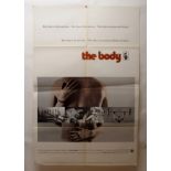 THE BODY movie poster, 1971, horizontal and vertical folds, 105 x 68cm and OF LOVE AND DESIRE, movie