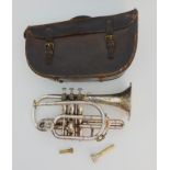 A Besson class A light valve cornet serial number 56733 with a mouthpiece Condition Report: