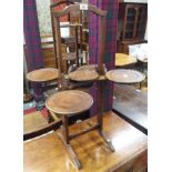 A Monoplane mahogany cake stand Condition Report: Available upon request