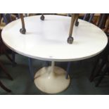 A mid-Century circular table, 99cm diameter Condition Report: Available upon request