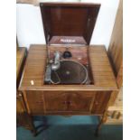 A Melogram gramophone in cabinet Condition Report: Available upon request