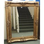 A large modern gilt mirror, 160cm x 128cm (def) Condition Report: Available upon request