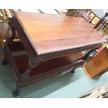 A pair of large reproduction mahogany coffee tables (2) Condition Report: Available upon request