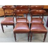 A set of five 19th Century mahogany dining chairs (5) Condition Report: Available upon request