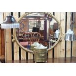 Two ceiling lights and a brass bucket (3) Condition Report: Available upon request