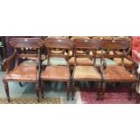 A set of four Regency mahogany dining chairs (two chairs and two carvers) (4) Condition Report: