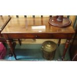 A Victorian mahogany table with single drawer, 74cm high x 106cm wide Condition Report: Available