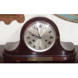 A 1930's mahogany mantle clock by R D Jones, Southport Condition Report: Available upon request