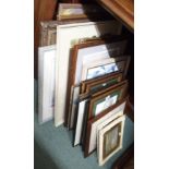 A large selection of watercolours and prints Condition Report: Available upon request