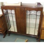 A mahogany display cabinet Condition Report: Available upon request