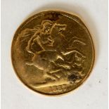 A Victorian gold £2 coin, 1887 Condition Report: Available upon request