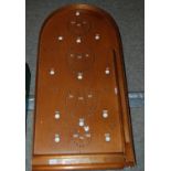 A Corinthian Standard bagatelle board and modern chess sets Condition Report: Available upon