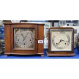 An Elliot mantle clock and another clock Condition Report: Available upon request