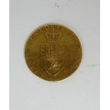 A gold half guinea, George III, 1791, very rubbed and nearly holed Condition Report: Available