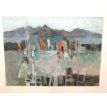 GEORGE MCGAVIN The Paint Shed-Repainted, monogrammed, pastel, 47 x 64cm Condition Report: