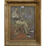 ENGLISH SCHOOL Portrait of a gentleman seated, pastel, 55 x 41cm Condition Report: Available upon