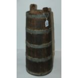 An oak churn, 48cm high Condition Report: Available upon request