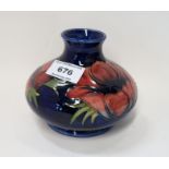 A Moorcroft Anemone pattern vase, 10cm high Condition Report: Available upon request