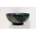 A Moorcroft Black Tulip pattern bowl, 16cm diameter Condition Report: Available upon request