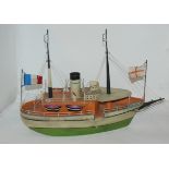 A collection of model boats, 60cm and smaller, model cart Provenance - The Estate of the late Tom H.