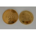 A Maltese gold £50 coin, 1977 with a gold £20 coin, 1972 (2), 28gms Condition Report: Available upon