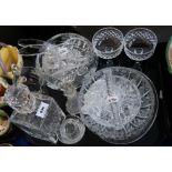 A collection of cut glass and crystal Condition Report: Available upon request