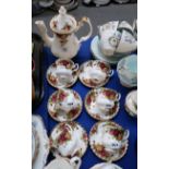 A Royal Albert Old Country Rose coffee set Condition Report: Available upon request