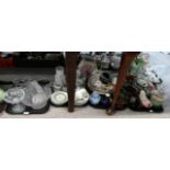 Noritkae Bimini pattern coffee set, assorted glassware, other ceramics, ornaments etc Condition