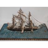 Three various model ships, 70cm and smaller (3) (def) Condition Report: Available upon request