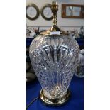 A Waterford crystal table lamp Condition Report: Available upon request
