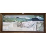 TOM H SHANKS RSW RGI PAI Landscape, unsigned, oil on board, 45 x 115cm Provenance - The Estate of
