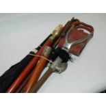 A shooting stick, riding crop, walking stick etc Provenance - The Estate of the late Tom H. Shanks