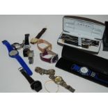 A collection of fashion watches Condition Report: Available upon request