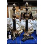 A pair of classical style table lamps Condition Report: Available upon request