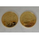 A 1991 Solomon Islands twenty-five dollar gold proof coin - 50th Anniversary Pearl Harbour with a