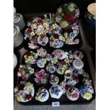 A collection of flower posies including examples by Royal Doulton, Crown Staffordshire etc Condition