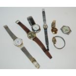 Seven various gents and ladies wristwatches Condition Report: Available upon request