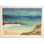 JUNE SHANKS West Coast beach, watercolour, 30 x 40cm Provenance - The Estate of the late Tom H.