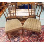 A pair of rosewood parlour chairs (2) Condition Report: Available upon request
