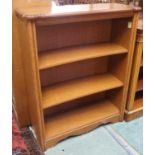 A reproduction open bookcase, 108cm high x 88cm wide Condition Report: Available upon request