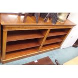 A reproduction open bookcase, 92cm high x 183cm wide Condition Report: Available upon request