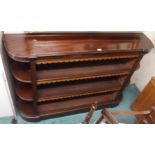 A mahogany open bookcase, 105cm high x 160cm wide Condition Report: Available upon request