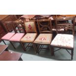 Five assorted dining chairs (5) Condition Report: Available upon request