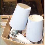 Three boxes of assorted glassware and ceramics (3) Condition Report: Available upon request