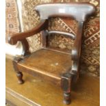 A Victorian mahogany child's chair Condition Report: Available upon request