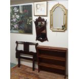 Two wall mirrors, headboards, bookcase top etc Condition Report: Available upon request