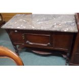 A marble top wash stand Condition Report: Available upon request