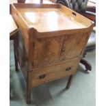 A Georgian mahogany pot cupboard Condition Report: Available upon request